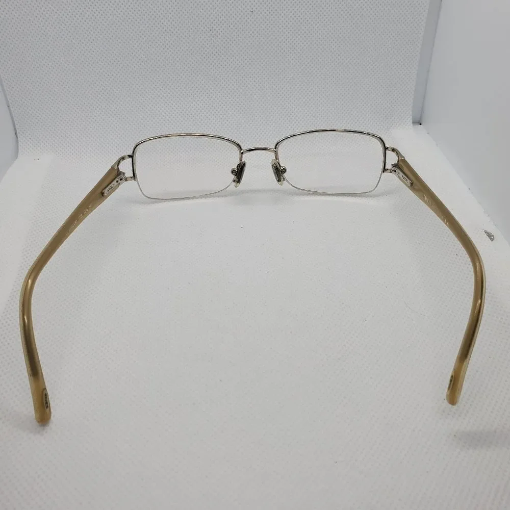 Safilo White & Gold Prescription Glasses Frames